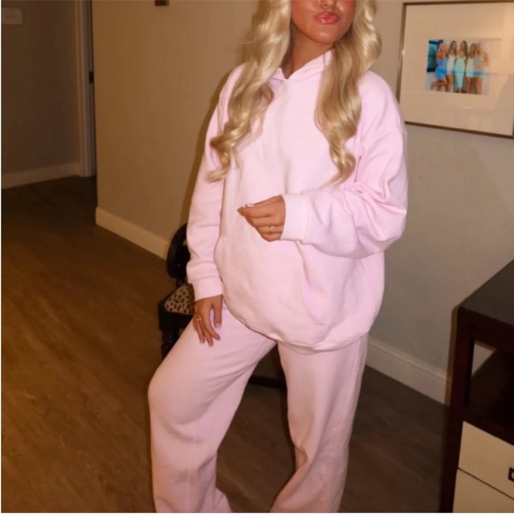 SKIMS Pink Hoodie Sweatshirt